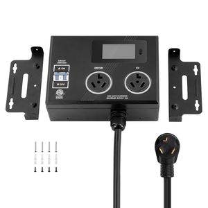 Presa di Distribuzione Elettrica Intelligente NEMA 10 30, 240V, Indicatore LED a 3 Colori, Splitter per Asciugatrice EV con Due Uscite, Spina da 30 Pollici - Product Image 1
