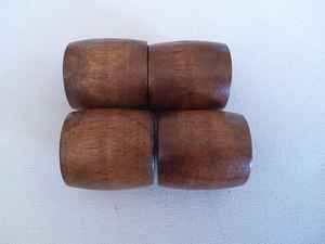 Anneaux de serviette en bois traditionnels pour les occasions festives et les projets de bricolage - Design classique durable et respectueux de l'environnement - Product Image 3