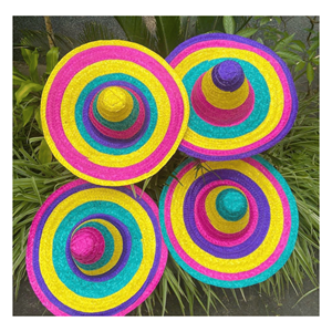 Mexico <b>Hat</b> <b>Straw</b> shaped using <b>straw</b> weaving for sun shade beach activities and party costume decoration Vietnam - Product Image 1