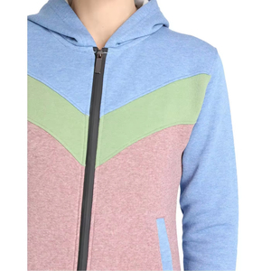 Ensemble de survêtement hiver pour femme, à capuche, uni, épais, en coton et polyester, personnalisable, vente en gros, streetwear décontracté - Product Image 6