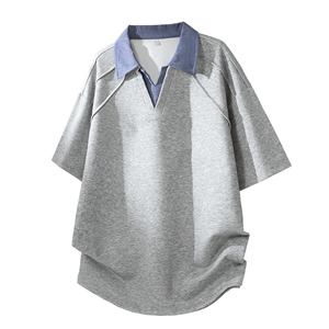 Chemise d'été pour homme 2026 Nouvelle Collection 100% Coton avec Logo Avant et Poche Design Uni Décontracté Respirant Manches Courtes 220g Service OEM - Product Image 6