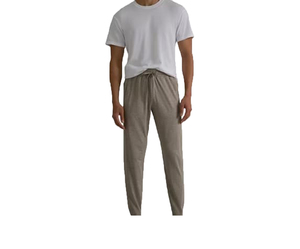 Pantalon de jogging large pour homme en coton 100% léger, coupe-vent, respirant, avec cordon de serrage et taille élastique, idéal pour l'hiver et les loisirs (vente en gros) - Product Image 1
