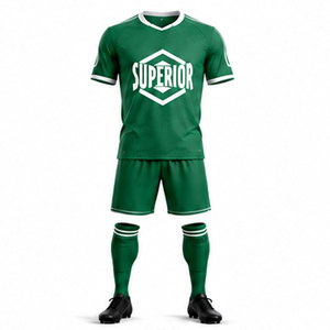 Professional Football Soccer Uniform Designed with Ergonomic Athletic Fit, Sweat-Wicking Performance Fabric and Fully Customized - Product Image 1