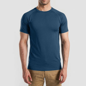Camisetas de Manga Corta para Hombre al por Mayor con Logotipo Personalizado, Camisetas Ajustadas a la Moda, Transpirables, Ecológicas, Cómodas y Ligeras - Product Image 1