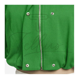 Women's Autumn <b>Short</b> Knitted Cropped Bomber <b>Jacket</b> Made of Polyester/Cotton Streetwear - Product Image 3