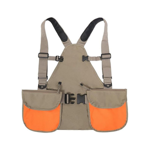 Gilet de chasse camouflage pour homme avec sangle réglable, sac de rangement pour gibier, gilet de tir extérieur avec pochette dorsale, vente en gros OEM - Product Image 2