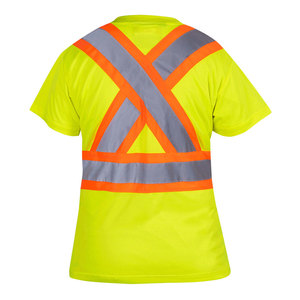 T-shirts de sécurité en gros, T-shirts haute visibilité, T-shirts de sécurité réfléchissants, T-shirts haute visibilité à séchage rapide, T-shirts réfléchissants personnalisés haute visibilité - Product Image 2