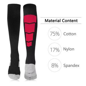 Custom Eco-Friendly Striped Soccer <b>Socks</b> Breathable Bottom Logo Knee High for Men Women Youth Team <b>Training</b> - Product Image 3