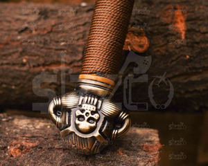Espada de Acero Grabada a Mano de Conan el Bárbaro, Forjada, con Funda de Cuero, 58-60HRC, Réplica Medieval de Fantasía, Regalo para Coleccionistas - Product Image 3