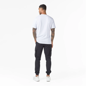 T-shirt uni pas cher pour homme, 100% coton, séchage rapide, respirant, coupe classique, sport, manches courtes, impression personnalisée du logo sur le devant - Product Image 1
