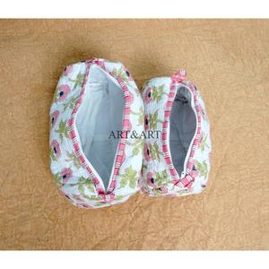 New Arrival Wholesale Handcrafted Striped Eco-Friendly Pure Cotton Vanity Set Traveling Makeup Bag Cosmetic Organizer - Product Image 6