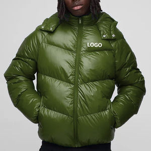 Veste matelassée pour homme avec logo personnalisé, veste d'hiver épaisse et chaude, veste d'hiver pour homme - Product Image 5