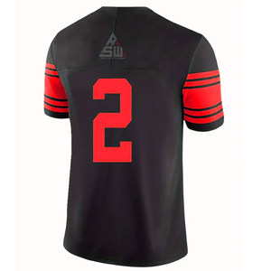 Ventes en gros de maillots de football américain d'été pour hommes, tailles plus grandes, uniformes courts # 16 Lockett # 14 Metcalf # 7 Smith # 54 Insignes Wagner - Product Image 4