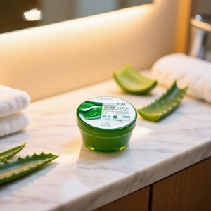 Gel d'aloe vera hydratant et rafraîchissant 300 ml, cosmétique multi-usages pour peaux sèches et sensibles - Product Image 3