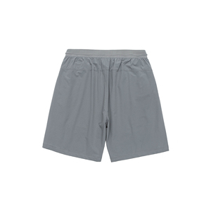 Pantalones Cortos Bermuda de Secado Rápido para Hombre, Color Sólido, Cintura Media, con Cordón, Estilo Casual, con Bolsillos, Gris - Product Image 2