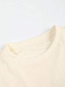 T-shirts oversize pour hommes, chemises amples à épaules tombantes, tops courts, mode streetwear, t-shirts d'été - Product Image 4