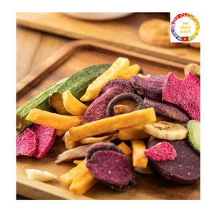 Mélange de Snacks Sains : Chips de Légumes Séchés Mixtes, Banane, Jackfruit, Patate Douce, Taro, Saveur Tropicale Croustillante - Product Image 1