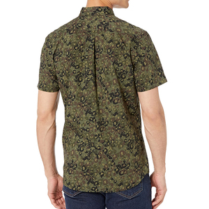 Chemise décontractée pour homme à manches courtes, col rabattu, imprimé floral style hawaïen, en popeline de polyester respirante, idéale pour l'été - Product Image 2