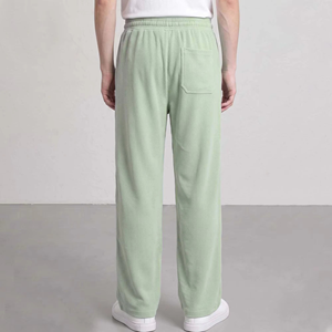 Pantalones de chándal de pana azul marino para hombre, cintura elástica con cordón, pantalones casuales con bolsillos laterales, a la moda, hechos a medida, al por mayor, Stone - Product Image 5