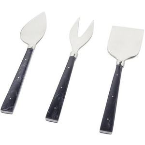 Juego de servicio de ensaladas negras con mango de cerámica, utensilios de cocina, utensilios de cocina, juego de cucharas para sopa y ensalada - Product Image 6