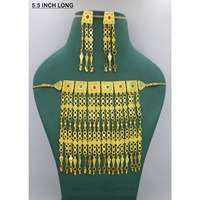 Collier ras du cou traditionnel plaqué or, fait main, nouveau design, pour mariage africain, arabe, Moyen-Orient, ensemble Martasha tendance
