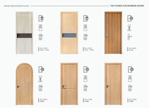 Fábrica personalizable impermeable Manual acabado baño PVC WPC puertas diseño moderno Simple Interior - Product Image 5
