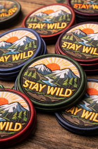 Paquete de 10 colores de parches bordados Stay Wild, ideales para sombreros, chaquetas, bolsos, manualidades – 100 piezas en total - Product Image 2