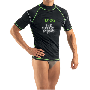 Camiseta de Compresión de Manga Larga para Hombre, Cuello Alto, Secado Rápido, Transpirable, Spandex/Poliéster, Estampado Digital por The Fabric Studio - Product Image 1