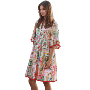 Vestido Mini Estampado para Mujer, Elegante, para Uso Diario - Product Image 3