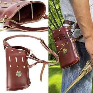 Arquerocañera Profesional de Cuero, Diseño Ligero y Duradero, Correa Ajustable, Cómoda para Caza y Práctica al Aire Libre - Product Image 6