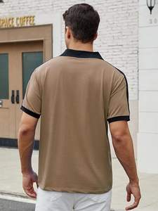 Camisas Polo Casuales para Hombre, Manga Corta, Cuello Clásico con Botones, Camisetas de Golf de Algodón a la Moda con Bolsillo - Product Image 4