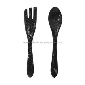 Nuevo diseño personalizado, cuchara de resina hecha a mano, utensilios altamente pulidos con logotipo personalizado, restaurantes de hoteles en casa directamente desde la India - Product Image 1