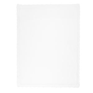 <b>Throw</b> Rectangular Knitted White Color Baby <b>Blanket</b> Solid 100% Cotton Anti-Pilling Four Seasons Home Use - Product Image 6