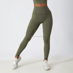 Conjunto de Yoga para Mujer de 2 Piezas, Sin Costuras, Color Sólido, Transpirable, para Gimnasio y Entrenamiento - Product Image 6