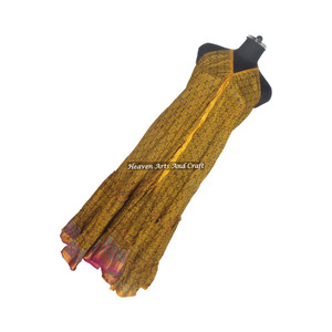 Sari de Seda / Shari, Ropa Tradicional India y Pakistaní para Mujer, Estilo Hippie Bohemio, Cuello en V, Prendas Vintage, Precio al por Mayor, Surtido - Product Image 3