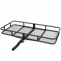 Keranjang Pengangkut Barang Lipat Baja 60x20x6 untuk Hitch Mount, Kapasitas 500 Lbs, Tempat Penyimpanan Bagasi Mobil, Rak Hitch untuk AC SCHNITZER X5