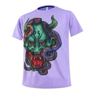 T-shirt de sport personnalisé pour homme en polyester performant avec impression graphique intégrale par sublimation - Product Image 3