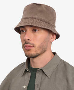 Chapeau Bob Unisexe Personnalisé en Toile Couleur Unie 100% Coton Décontracté Quatre Saisons Adulte 56-58CM Broderie 3D Pliable - Product Image 5