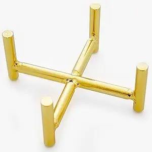 Soporte Redondo de Metal Negro Premium Estilo Art Deco para Posavasos, Organizador Minimalista de Hierro para Mesa, Estante Moderno para Cocina y Comedor - Product Image 6