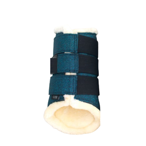 Botas de Protección para Patas de Caballo de Calidad Premium con 3 Correas Ajustables y Almohadillas Resistentes a Impactos, Botas de Protección con Brillo para Caballos - Product Image 5