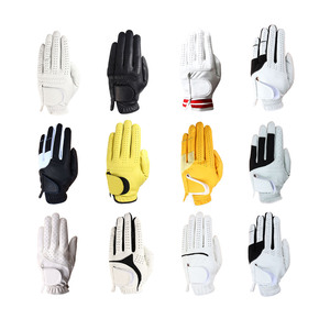 Gant de golf en cuir véritable blanc, main droite, antidérapant, à enfiler, unisexe, fabriqué au Pakistan - Product Image 5