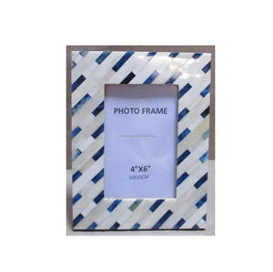 Cadre photo en os incrusté, cadre photo unique en os naturel - Product Image 1