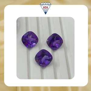Offre Spéciale : Pierres précieuses naturelles en améthyste violette, taille coussin, pierres rondes bleues, pour la fabrication artisanale de bijoux (colliers, bagues), vente en gros - Product Image 6