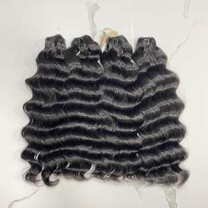 Extensiones de cabello virgen vietnamita crudo de alta calidad Paquetes alineados de cutícula ondulada suelta Cabello humano vietnamita crudo de alta calidad - Product Image 3