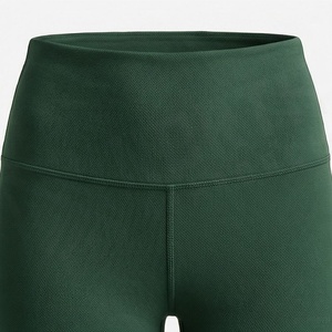 High Waist Seamless Women's <b>Leggings</b> Full Length Solid <b>Green</b> Stretch Breathable Knitted Yoga Pants All Seasons Comfortable Fit - Product Image 4