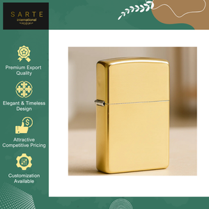 New Stock Arrival Best Quality Handmade Modern Design Eco-Friendly Windproof Durable Refillable Brass Cigarette Cigar <b>Lighter</b> - Product Image 2