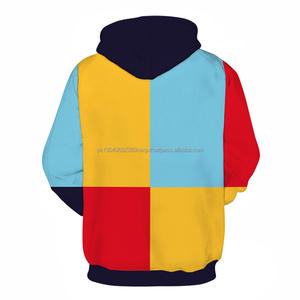 เสื้อมีฮู้ดแบบสวมหัวสำหรับผู้ชายเสื้อแจ็กเก็ตแฟชั่นพิมพ์ลาย3D สำหรับฤดูใบไม้ผลิทำจาก100% โพลีเอสเตอร์ออกแบบโลโก้ได้ตามต้องการ - Product Image 2