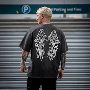 Camisetas Personalizadas para Hombre, Venta al Por Mayor de Fábrica, Camisetas de Algodón Lisas, Logotipo Personalizado, Corte Ajustado, Manga Corta, Impresión por Serigrafía - Product Image 1