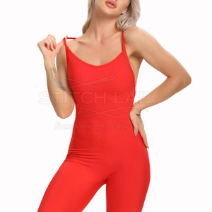 Mono Elegante de Estilo Casual para Mujer, Pantalones Ajustados de Verano, Tejido Transpirable de Alta Calidad, Yoga, Corte Regular, Spandex/Poliéster - Product Image 3