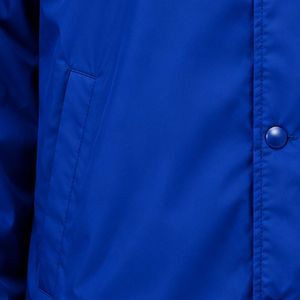 Chaqueta Coach Azul Rey con Detalle del Logotipo del Escudo, Cortavientos Informal, Chaqueta con Botones Delanteros para Hombre y Mujer, Moda Urbana - Product Image 4